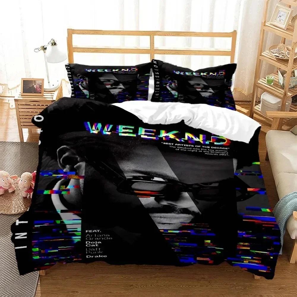 New XO The Weeknd Bedding Set Single Twin Full Queen King Size Bed Set Aldult Kid Bedroom Duvetcover Sets 3D Print Bed Sheet Set