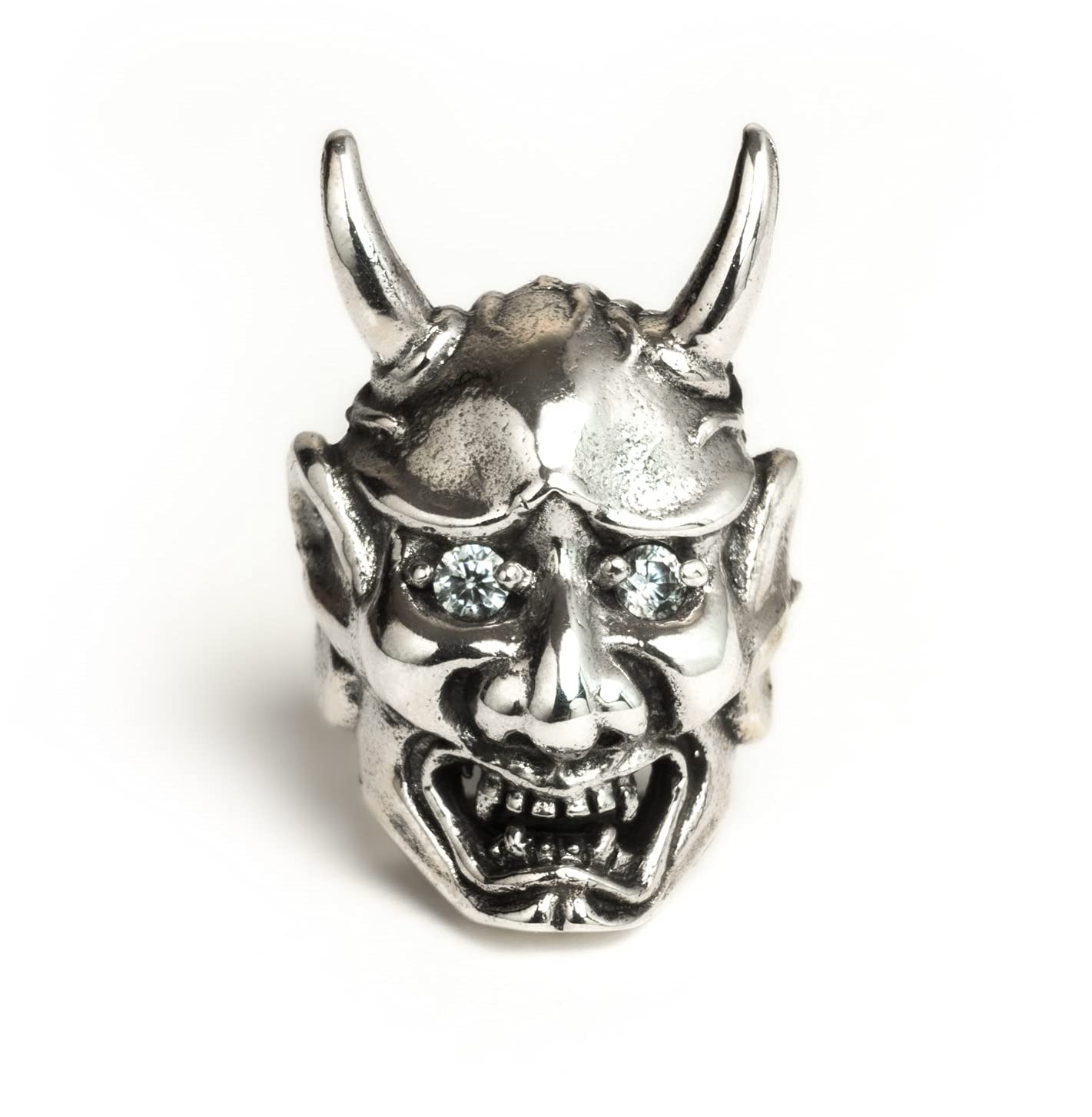 

Ladies Present Gift Birthday Hannya Demon Mask Japanese Pattern Earrings Silver 925 Good Vibrations Men s