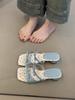 Fashion Shoes Woman 2025 Slippers Flat On A Wedge Butterfly-Knot Pantofle New Scandals Slides Butterfly-knot Floral On A Wedge Butterfly