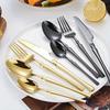 4/6/16/24pcs Stainless steel cutlery Small waist set Gold luxury cutlery Kitchen items include a knife, fork and spoon