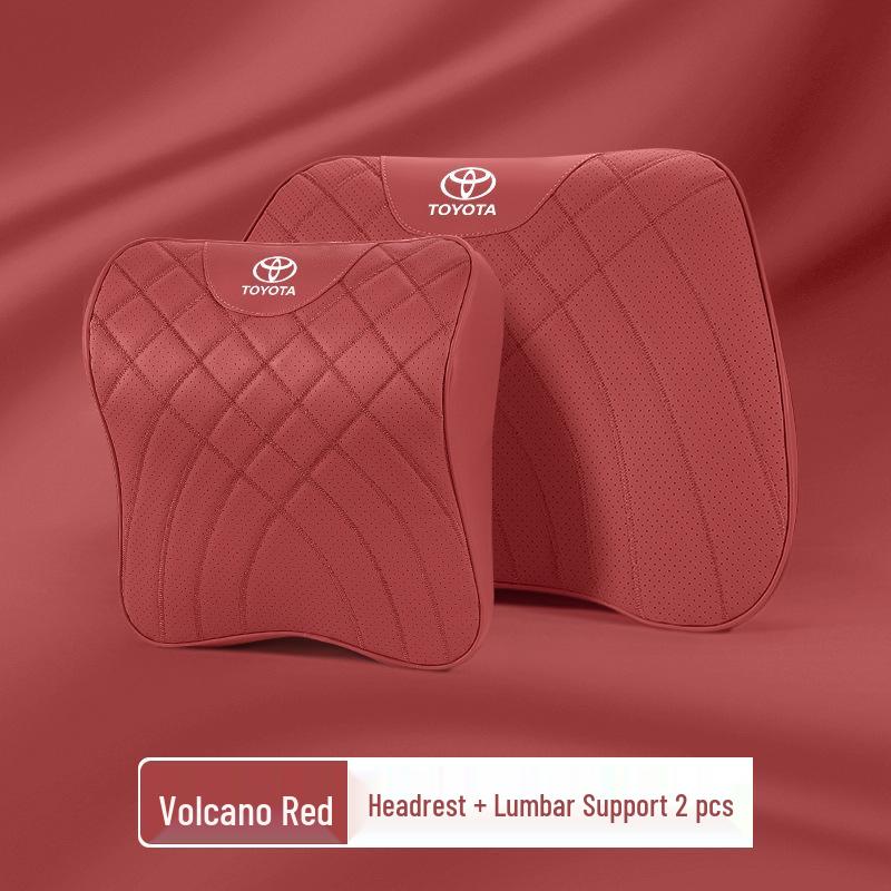 Toyota Headrest & Lumbar Support Cushion for Camry, Highlander, Corolla, RAV4, Levin