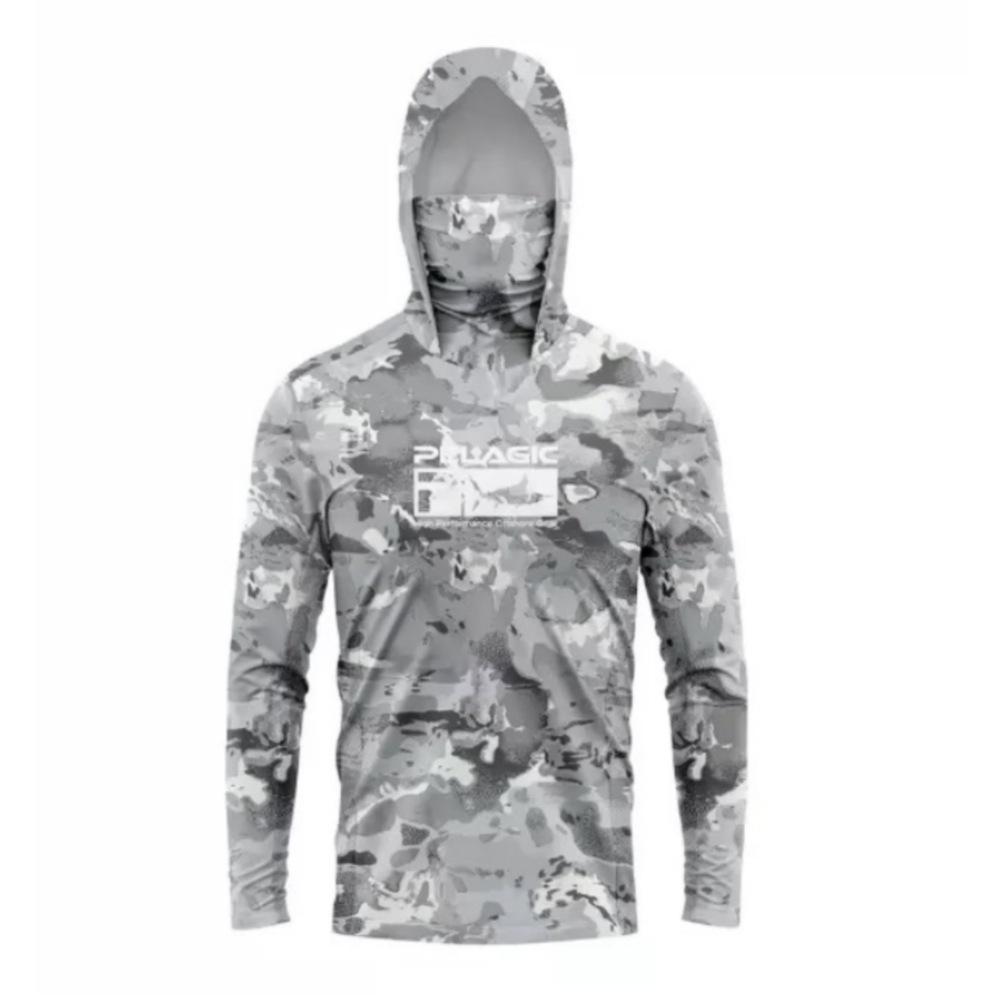 PELAGIC Men's Long Sleeve Breathable Sunscreen Fishing Suit Sea Fishing Boat Fishing Luya Fishing Fishing Sunscreen Suit Customization