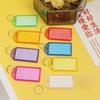 10-100PCS Flap Key Tags Assorted Mixed Multiple Colors Plastic Key Tags with Split Ring DIY Name Keychain Label Luggage Mark ZYF