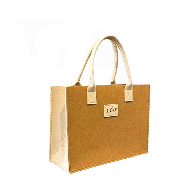 APLO Цветной Блок Портативная войлочная сумка-тоут Medium