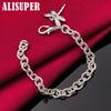 925 Sterling Silver AAA Zircon Dragonfly Pendant Bracelet Jewelry