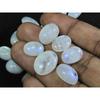 09x11-13x17MM Natural Rainbow Moonstone Oval Cabochon 26Pcs Gemstone 268Cts. C-27