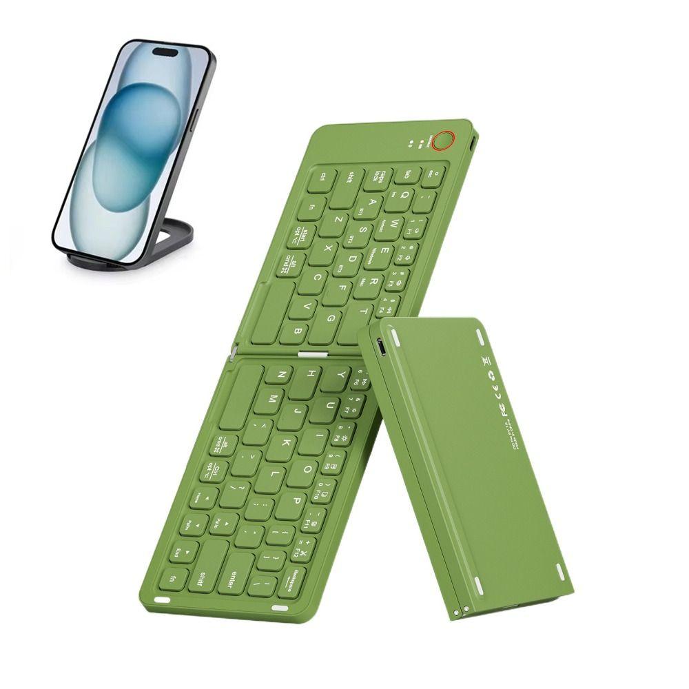 Foldable Mute Bluetooth Keyboard Wireless Computer Fittings Mini Keyboard for IOS/Android/Windows