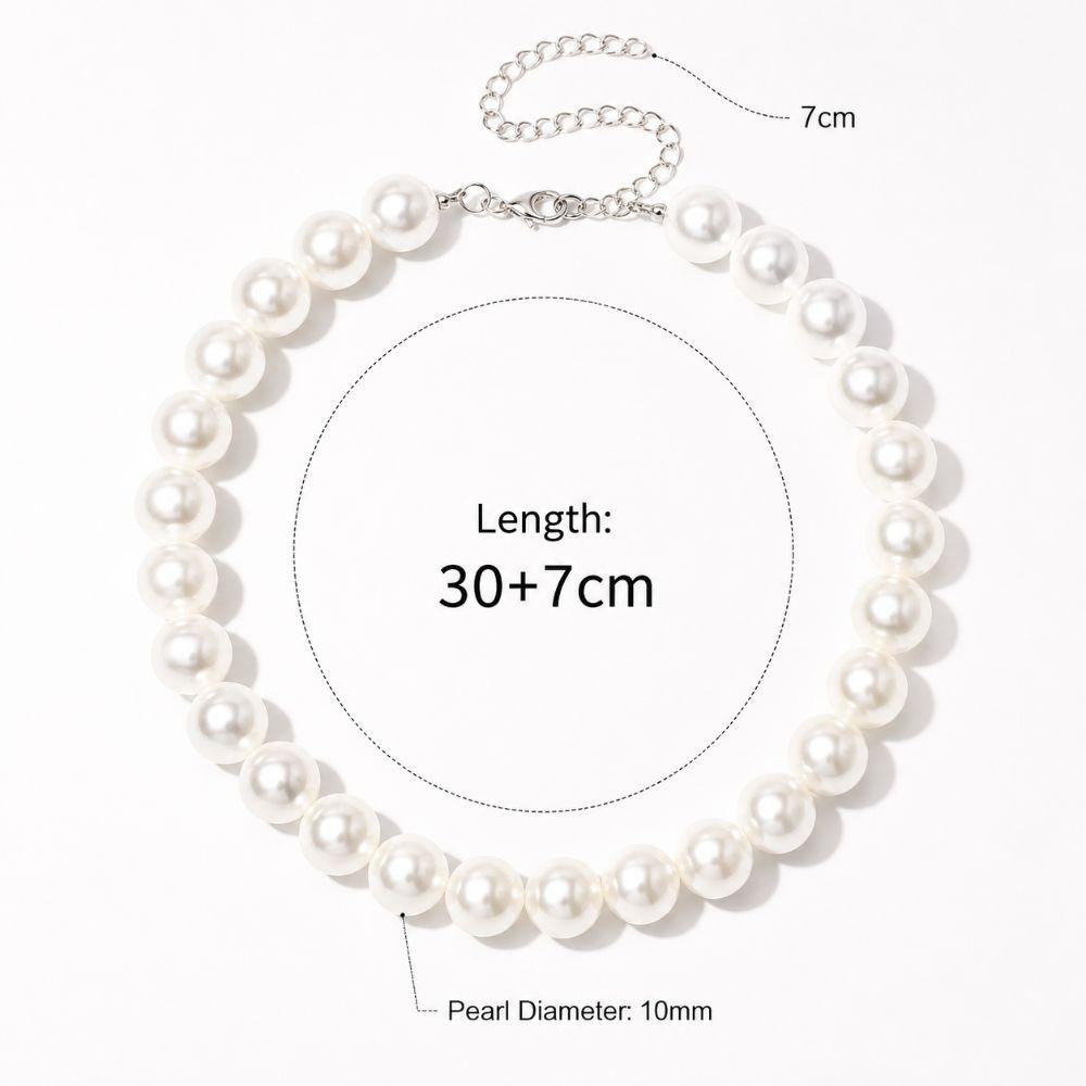 Acrylic Dog Collar Necklace Sparkling Pet Pearl Necklace Elegant Pet Neck Straps  Pet Supplies