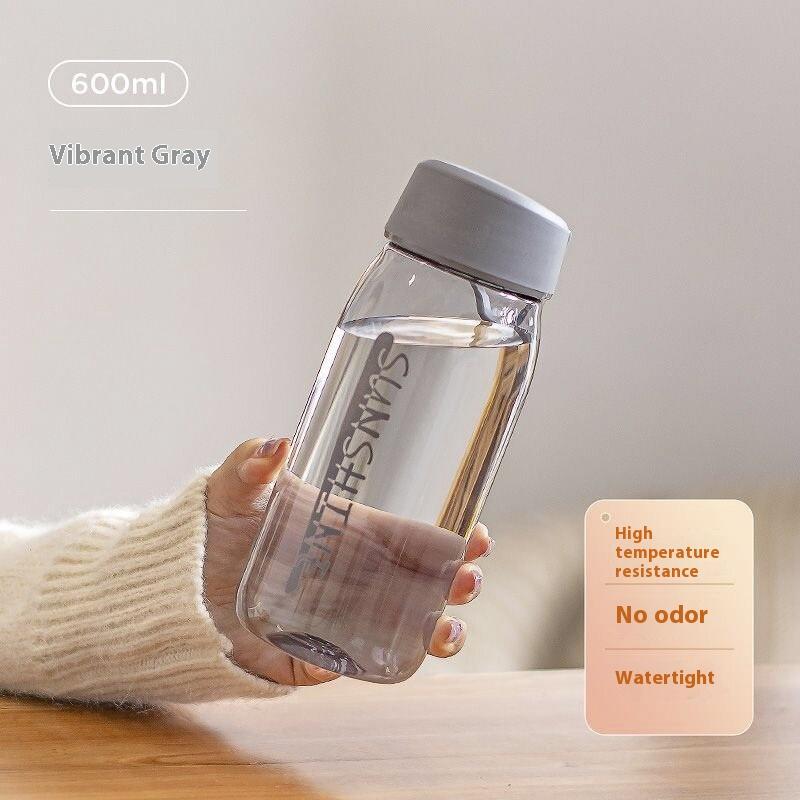 420Ml/600Ml Plastic Water Bottle Leakproof Portable Anti Drop Water Cup Students Bottle Coffee Tea Cup Summer Drinkware