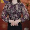 Plus Size Floral Ice Silk Shirt - Stylish, Loose & Belly Concealing for Spring/Summer