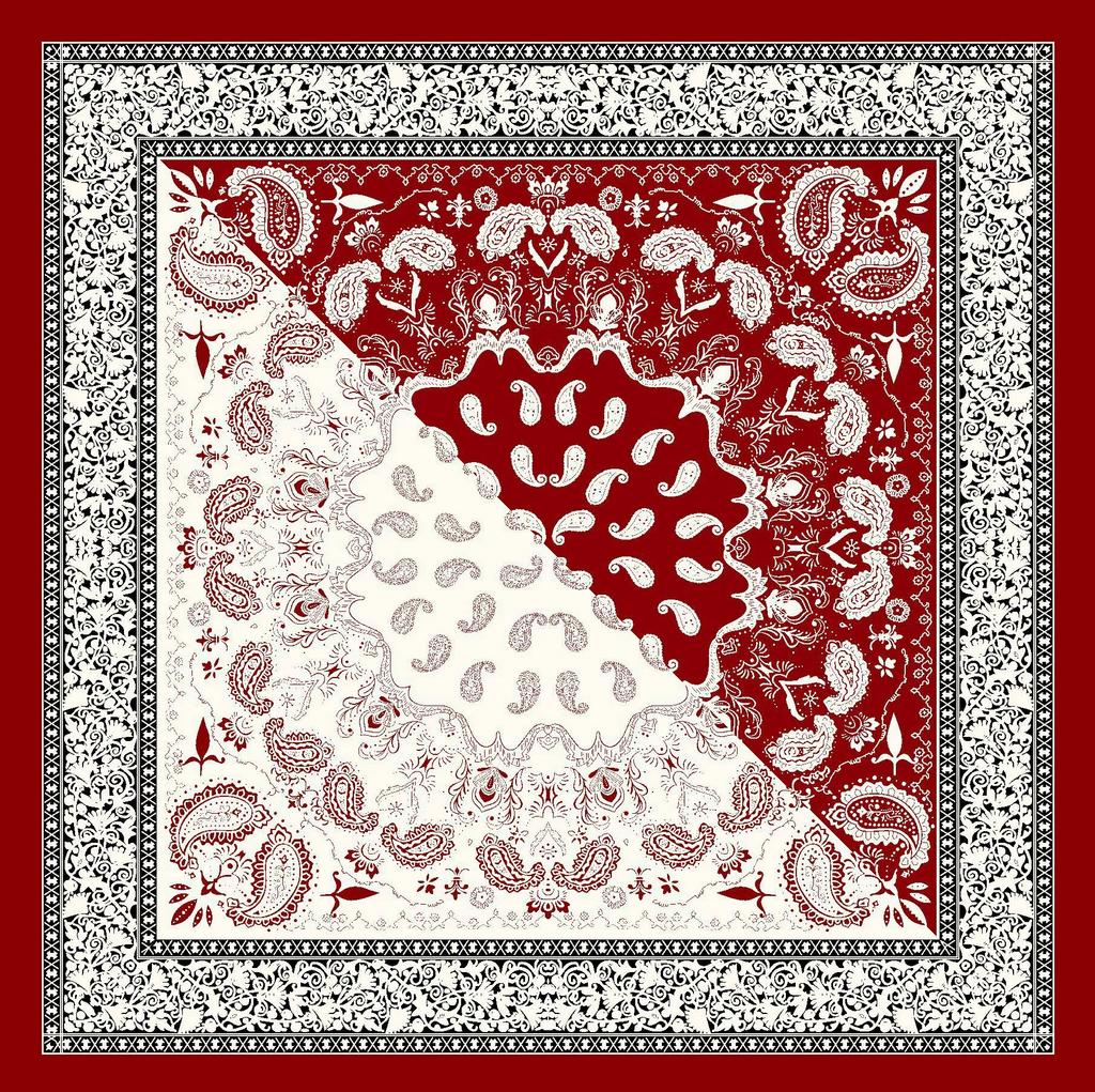90X90Cm Bohemian Handkerchief Scarf For Women Small Shawl Silk Satin Hair Scarf Color Blocked Female Square Bandana Head Scarves