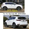 Car TPU/Glossy Mirror Pillar Post Cover For Kia Sportage KX5 2016 2017 2018- Door Trim Window Sticker Accessories  6pcs