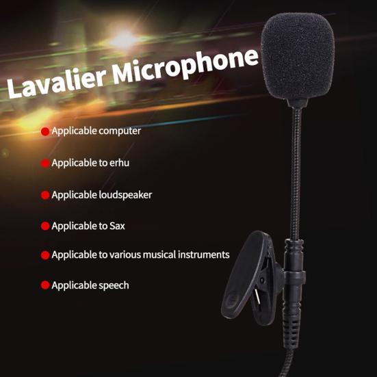 Wired Microphone Highly Pickup Anti-whistle Clear Sensitive Omnidirectional Sound Quality 3.5mm Clear Sound