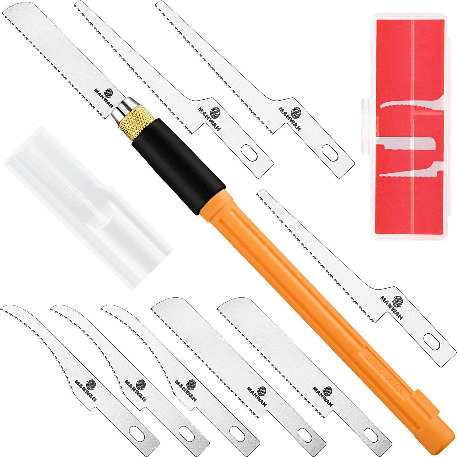 1 set Tools Mini Hand Saw Hobby DIY Saw Hacksaw Tool Kit With 3 Pieces Craft Blades For Hand Cutting
