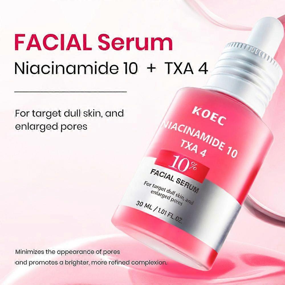 Niacinamide 10 + TXA 4 Serum, Hyaluronic Acid, Tranexamic Acid, Facial Serum for Glass Skin, Clarifying, Radiant Complexion with Natural Color, Christ