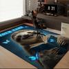 1PC Custom Name Sloth Magical Book Theme Floor Mat Ideal for Living Room, Game Rooms, Office, Bedroom Floor Mat Playful Design