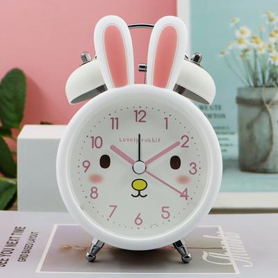 Alarm Clock for Children Ringing Cartoon Animation Cute Creative Bunny Ears Bunny Children Alarm Clock