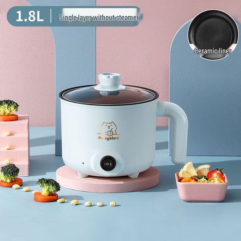 

Многофункциональная электрическая вок-сковорода и пароварка: Антипригарная, подключаемая кастрюля для кипячения, тушения и многого другого - Идеально подходит для общежитий