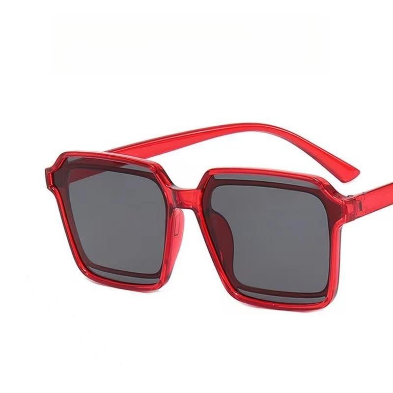 1/5/10/20pcs Fashion Retro Square Frame Sunglasses Anti-UV Travel Glasses High Quality Large Woman Eyewear UV400 Gafas De Sol