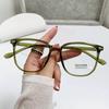 Oversized Leopard Myopia Glasses for Women Men Comfortable Anti-blue Light Computer Glasses Prescription Eyewear 0 To -4.0
