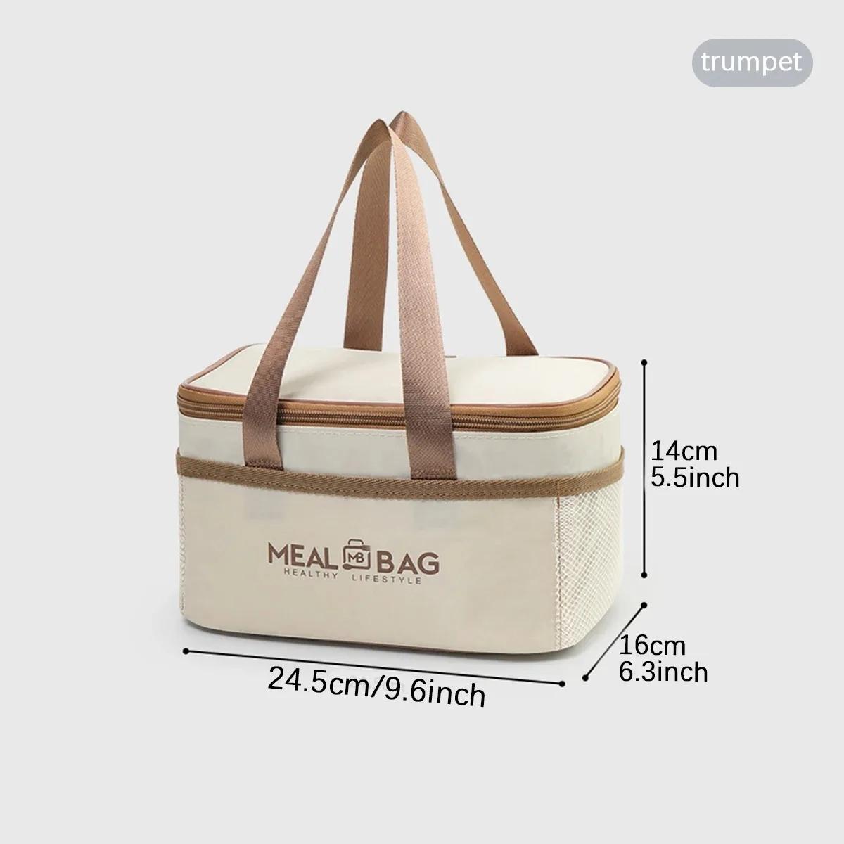 Многофункциональные Утолщенные Сумки-Тоуты Термосумки Для Ланча Для Женщин Мужчин Большая Вместимость Дорожные Пикник Водонепроницаемый Ланч-Бокс