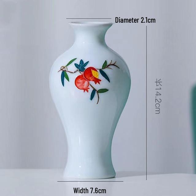 Antique Blue and White Chinese Porcelain Vase - European & American Handicraft for Flower Arrangements