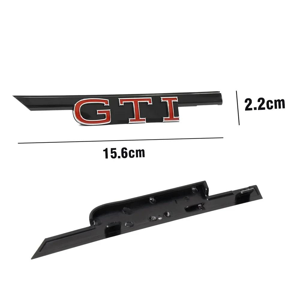 2026 Hot For VW VOLKSWAGEN 1pcs ABS GTI GTD Badge Decoration Car Front Hood Grille Replacement Type For Volkswagen VW Golf 8 Rli