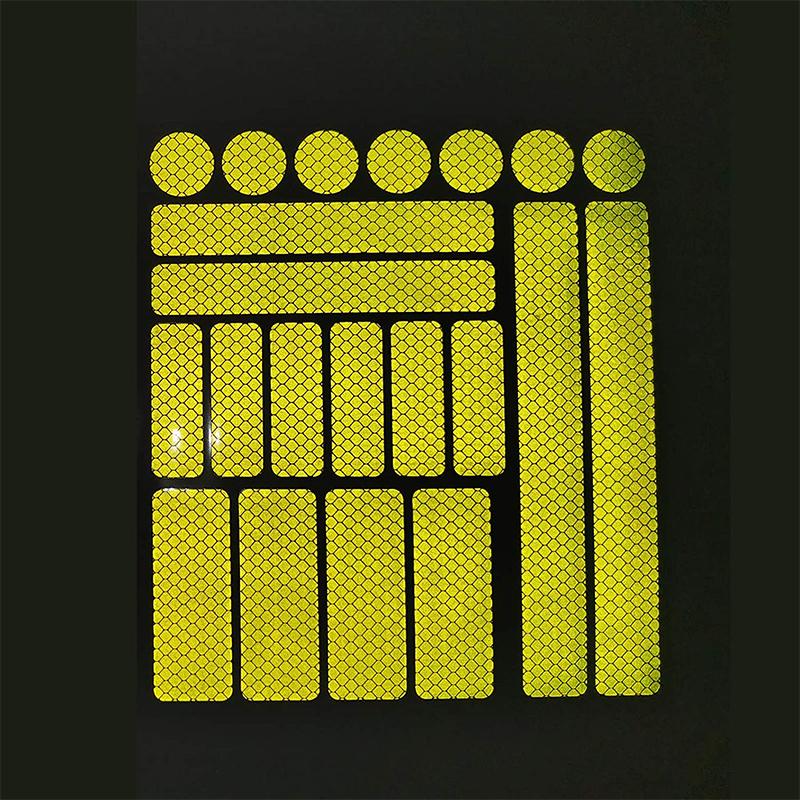 Car Motorcycle Reflective Stickers Night Safty Warning Reflector Film Decal Decoration Bicycle Wheel Reflector Auto Accessories