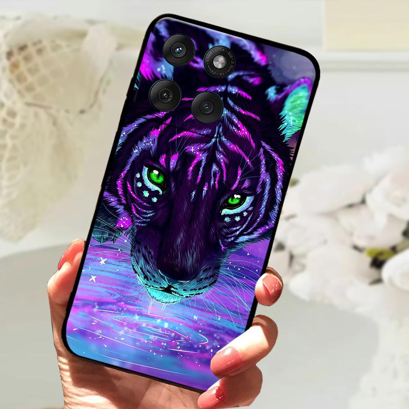 Modne Etui Dla Motorola Edge 60 Fusion 5G Odporny na Wstrząsy Zderzak Miękkie Pokrowiec na Telefon Dla Moto Edge60 Fusion Silikonowe Ochronne Etui