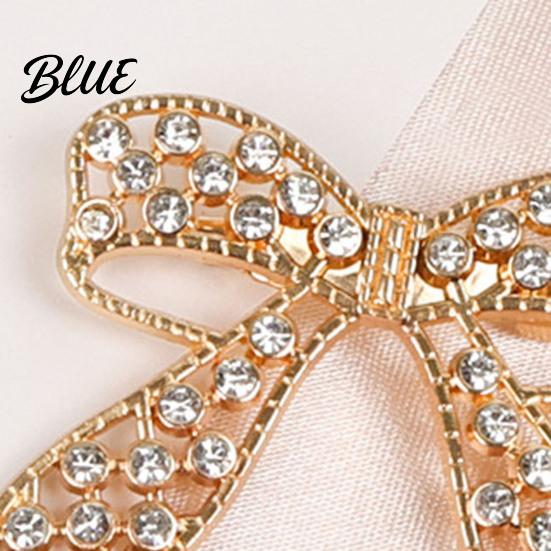 Scarf Brooch Clip Bowknot Design Pin for Women Faux Pearl
