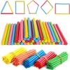 200Pcs Counting Sticks Wooden Montessori Educational Toys Math Classroom Supplies Teaching Kids Learning Kindergarten Gifts