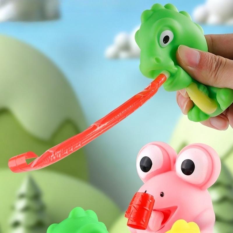Rana Kawaii Che Tira Fuori la Lingua Giocattoli da Spremere Dinosauro Creativo Sfogare Sollievo dallo Stress Giocattolo Regali di Natale per Amico Regalo