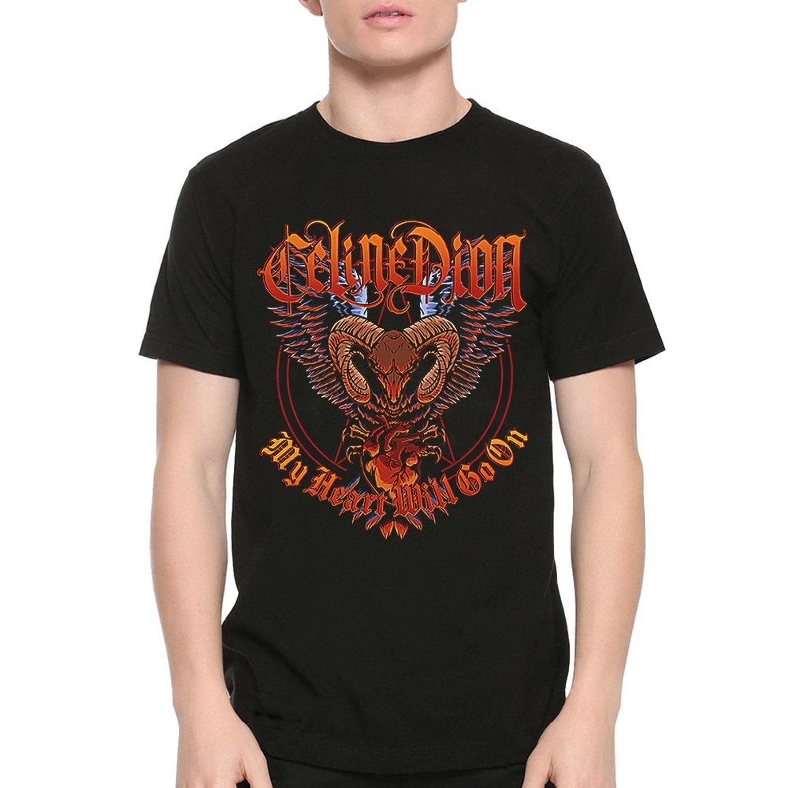 Celine Dion My Heart Will Go On Funny Metal T-Shirt (pfa-118) S