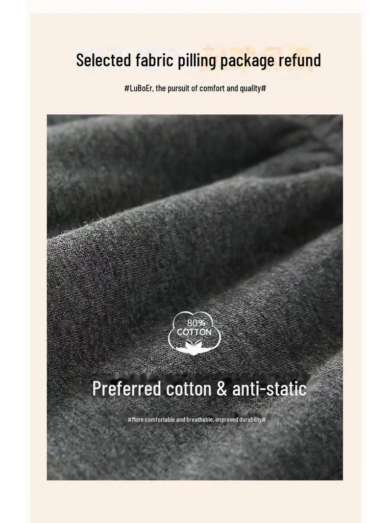 Męskie pluszowe spodnie dresowe z jagnięcej skóry - Pogrubione, o luźnym kroju, zimowe spodnie codzienne dla osób w średnim i starszym wieku.