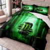 Monster Energy 3dílná sada povlečení Povlak na přikrývku se dvěma povlaky na polštáře Pro ložnici Domácí dekorace