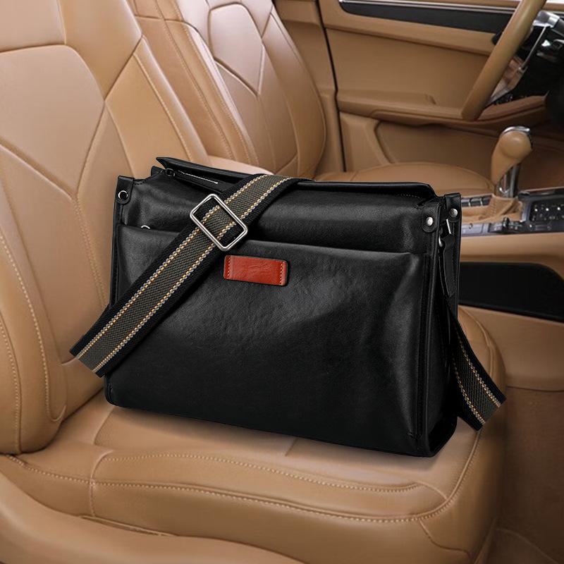 Men's Genuine Leather Casual Shoulder Messenger Bag