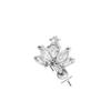 Gaibei 3D Fan-Shaped Lotus Ear Cartilage Stud Piercing Jewelry