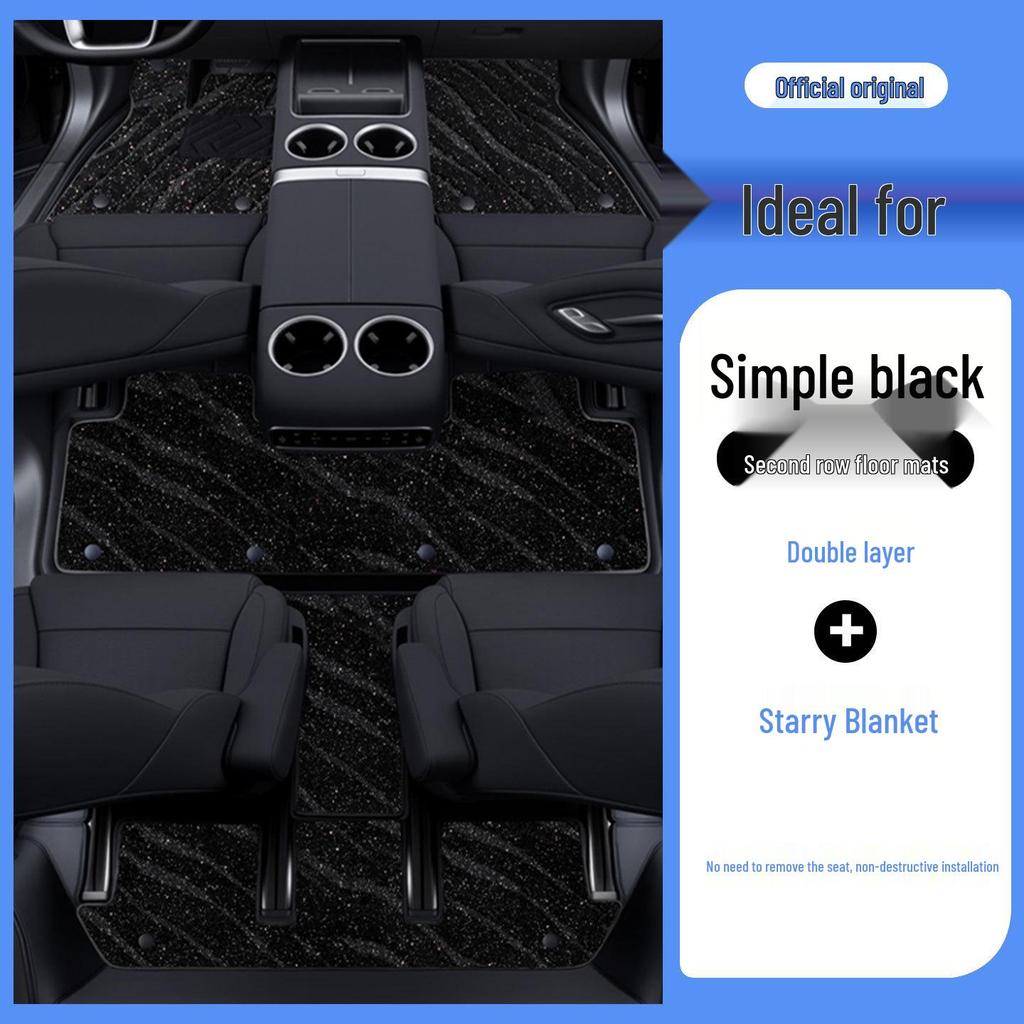 Ideal i8 Full Coverage Odorless Floor Mats – Eco-Friendly Leather Car Interior Protection