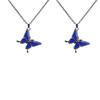 2pcs Fashion Funny Mood Change Color Butterfly Pedant Necklace Girls Jewelry