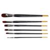 6pcs Acrylic Paint Brush Set for Beginners Smoothly Painting Thicken DIY Nylon Hair Paint Brushes for Nail Face Painting