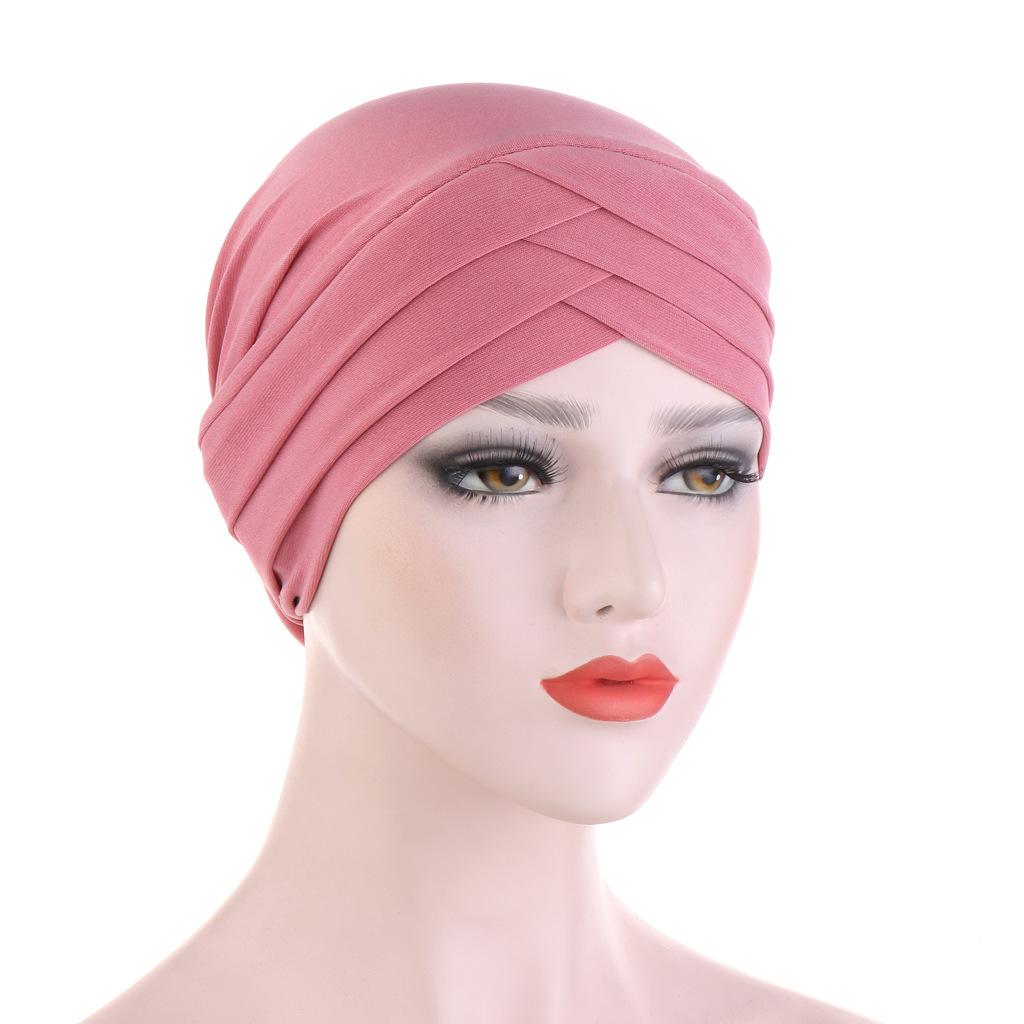 JTVOVO RUNMEIFA 2024 New Modal Full Wrapped Forehead Cross Inner Headscarf Balaclava Elastic Beanie Muslim Women Stylish Hijab