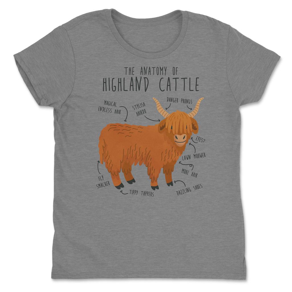 Pánské tričko s skotskou vysočinskou krávou, Vtipné tričko pro milovníky krav, Roztomilé farmářské tričko, Tričko pro chovatele hospodářských zvířat, Máma, Táta, Huňatá skotská kráva, Rančer, Statek