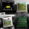 Win Honor M-Masters Golf Tournament 2 Pillow Case Natural Linen Double-Sided Printing Sofa Home Decor Cushion Cover