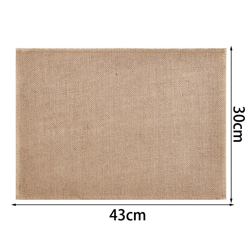 Natural coarse hemp, placemat, retro pastoral style, household dining table, thermal insulation mat, Mori wedding, shooting universal model