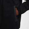 Nike Woven Tech Solid Color Zipper Fashion Long Sleeve Breathable Hooded Jacket Men Jackets Black HM7151-010