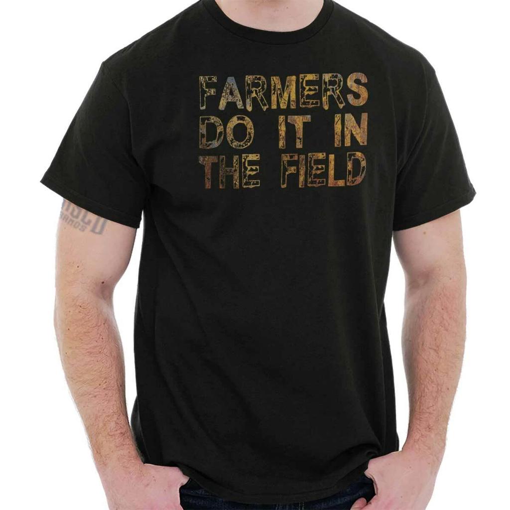 Funny Farmers Do It In The Field Country Womens or Mens Crewneck T Shirt Tee