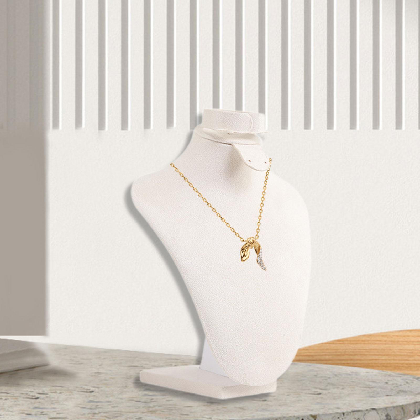 

Jewelry Display Stand Holder Decoration Stylish Necklace Bust Organizer for Countertop Vanity XXS