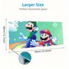 Mario & Luigi Duo Print  Cushion Non-slip Laptop Tablet Big Mousepad XXL Mat Mini PC Playmat With Lock edge