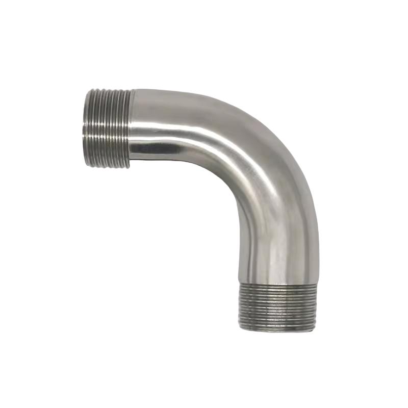 Midea portasp(DN8 DN10 DN15 DN20 DN25-DN50) 304 Stainless Steel Double Outer Wire 90 Degree Mirror Polished Sanitary Grade Elbow