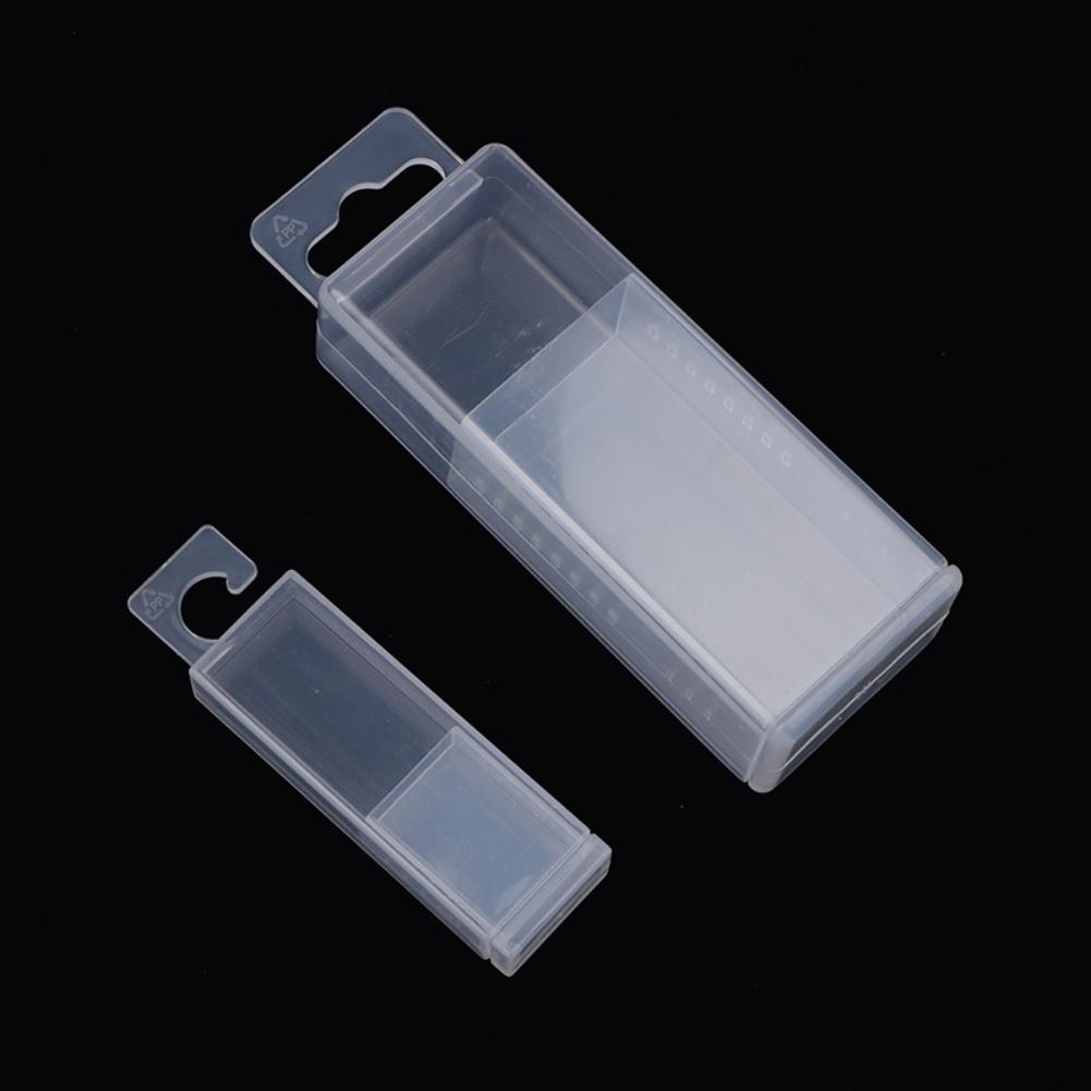 Twist Drill Bits Milling Cutters Storage Boxes Transparent Empty Box Plastic Toolbox Rectangular Telescopic Box Tools Accessorie